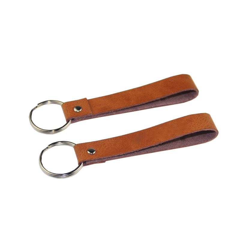 Folium informibus Stylish vegetabile, sient Leather Keychain