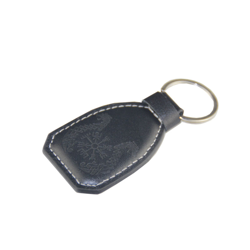 Oval elegans vegetabile sient Leather Keychain