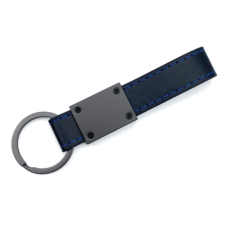 Quadratus minimalisticus Sincerus Leather Keychain