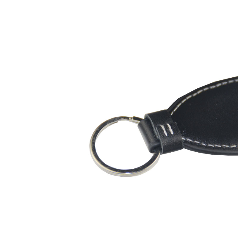 Oval elegans vegetabile sient Leather Keychain