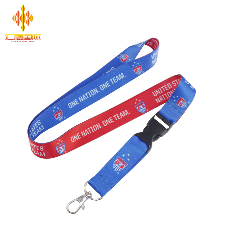 Polyester Custom Calor Transfer Lanyard ad Promotio Gift