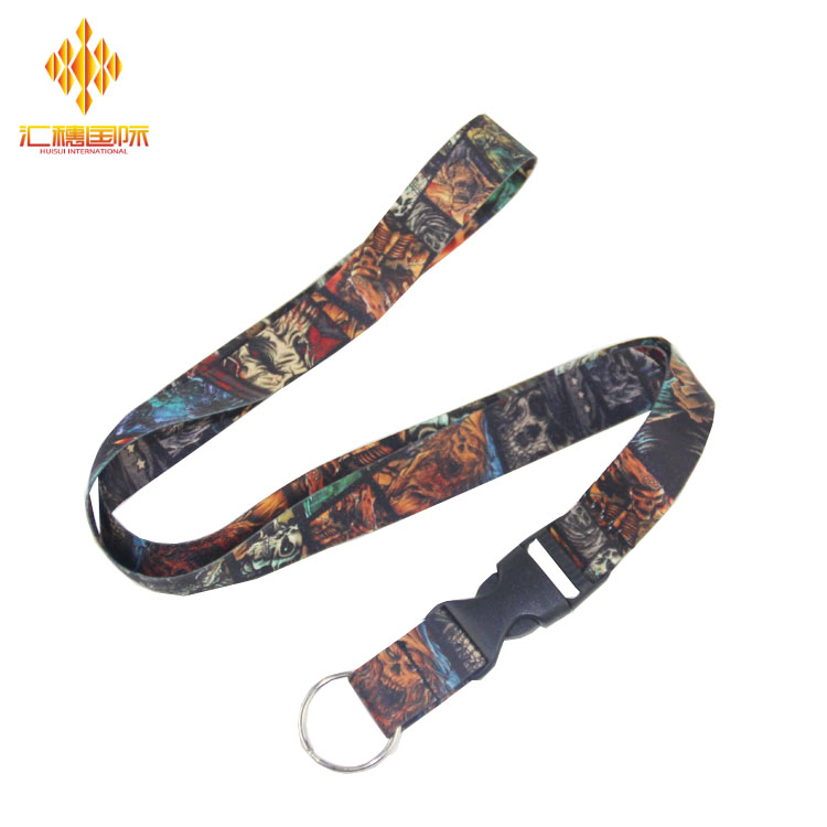 Satin customizable Calor Transfer Lanyard ad Promotio Gift