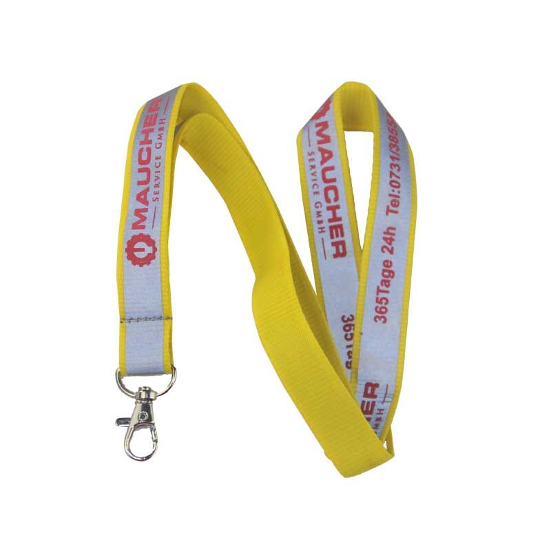 Dura Yellow Reflective Lanyard quia Racing