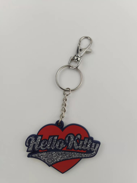 Flexibile Advertising Instrumentum Foederis Pvc Keychain