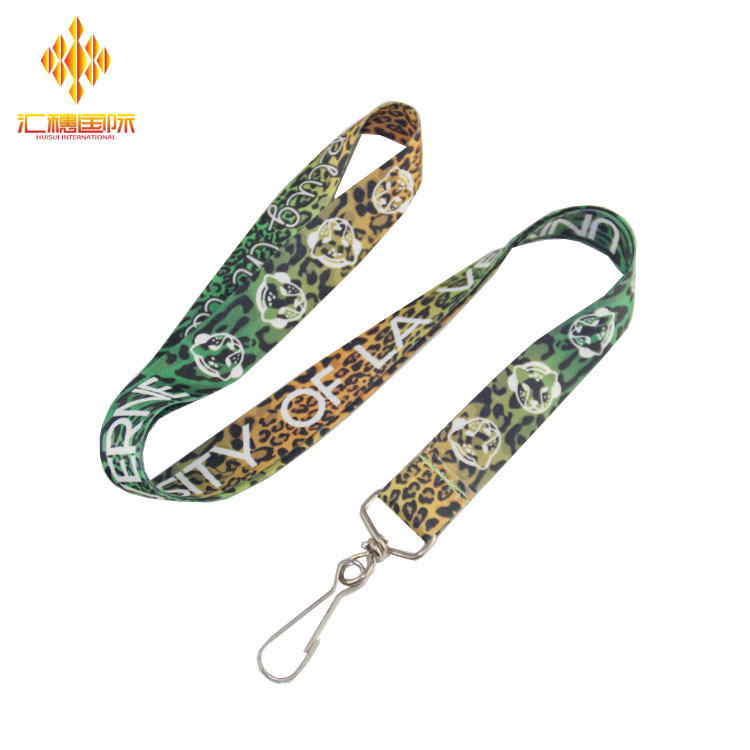 Custom Cotton heat Transfer Lanyard for Keys