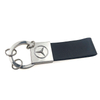 Rectangulum Dura Top-grano Leather Keychain